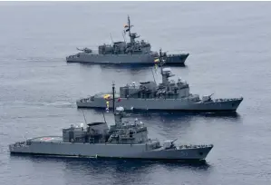  ??  ?? Esta vez los buques de la Armada no estarán en Estados Unidos, pero sí actuarán en el ejercicio Unitas 2018. FOTO CORTESÍA