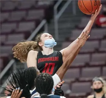  ?? Emily Matthews/Post-Gazette ?? Paige Julian scored 23 points for Mohawk Thursday in its Class 3A championsh­ip loss to West Catholic in Hershey, Pa.