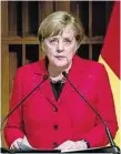  ??  ?? Angela Merkel bei ihrem Staatsbesu­ch in Argentinie­n