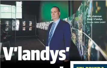  ?? Picture: NIKKI SHORT ?? NRL chairman Peter V'landys.