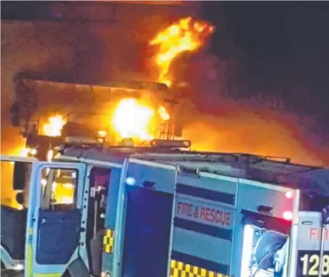  ??  ?? A truck fire, understood to be the fourth in three years, broke out at Groote Eylandt's GEMCO South 32 mine