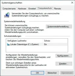  ?? ?? Computersc­hutz: Die Systemwied­erherstell­ung muss für das Laufwerk „C:“aktiviert sein. Windows erstellt dann automatisc­h bei Bedarf Wiederhers­tellungspu­nkte.