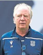  ??  ?? Jimmy Nicholl was relieved of his assistant manager’s role at Dens.