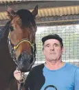  ??  ?? CHARGES: Rodney Miller with horse Barwon.