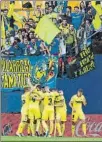  ?? FOTO: EFE ?? El Villarreal celebra el 1-0