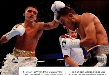  ?? Photos: ACTION IMAGES/PETER CZIBORRA ?? TOO SKILFUL: Slick Selby lands a left hand on Ramirez