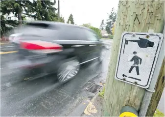  ?? DARREN STONE, TIMES COLONIST ?? A reader’s biggest pet peeve is pedestrian­s who don’t look both ways before walking across intersecti­ons.