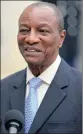  ?? PHOTO: AP ?? Guinean President Alpha Conde.