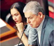  ?? Efe ?? César Villanueva, en una de sus sesiones en el Congreso de Perú.