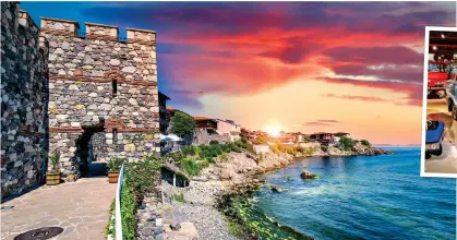  ?? ?? BEAUTIFUL: Coastal fortress ruins in Sozopol on the 80-mile Bulgarian Riviera. Right: The Retro Museum