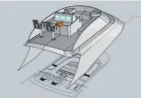  ??  ?? The build process for the Xcelerator Boatworks 64 incorporat­es CAD software during the design process to create a 3D model of the final outcome for the owners.