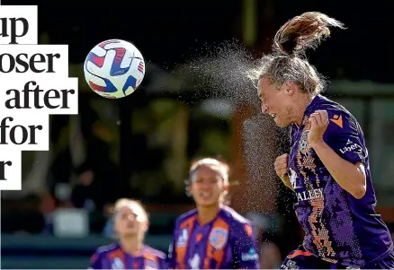  ?? GETTY IMAGES ?? Liz Anton hasn’t missed a minute of A-League Women action for Perth Glory since joining them in 2020.