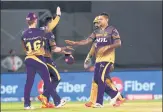  ?? ANI ?? KKR last played a match against Punjab Kings on April 26.