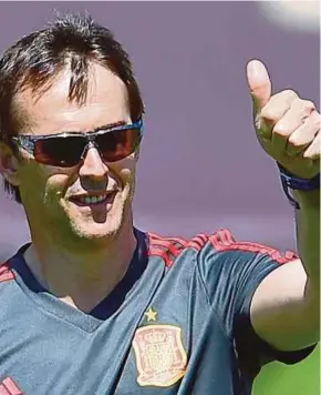  ??  ?? Newly appointed Real Madrid coach Julen Lopetegui.