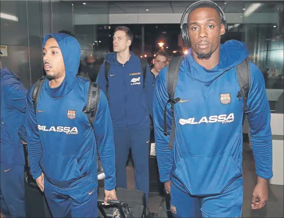  ?? FOTO: ACB PHOTO ?? Pressey y Sanders, al fondo Koponen, tres que no continúan. El Barça afronta este verano otra renovación a fondo de su plantilla