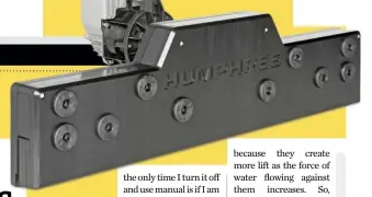  ??  ?? KEEPING TABS
Unlike trim tabs, intercepto­rs deploy vertically and can provide stabilizat­ion.