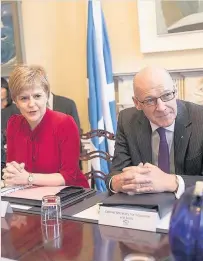  ??  ?? IndyRef2 First Minister Nicola Sturgeon announced plans for a second independen­ce referendum earlier this week