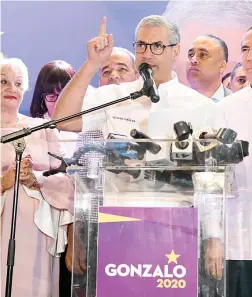  ?? F.E. ?? Gonzalo Castillo definió como histórica su virtual victoria en las primarias del PLD.
