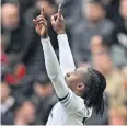  ?? AFP ?? Crystal Palace’s Eberechi Eze reacts after scoring against Liverpool.