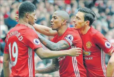  ?? AP ?? Manchester United's hopes will be pinned on teenager Marcus Rashford’s (left) goalscorin­g form against a shaky City defence.