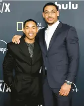  ?? AMY SUSSMAN/GETTY ?? Kelvin Harrison Jr., left, and Aaron Pierre, who star in the title roles of the series, attend an event for “Genius: MLK/X” on Jan. 28 in California.