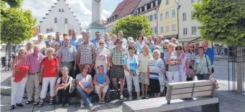  ?? FOTO: DEKANAT FRIEDRICHS­HAFEN ?? Viel Programm und dabei viel Interessan­tes: Mesner aus dem Dekanat Friedrichs­hafen lassen sich vom malerische­n Oberbayern bezaubern.