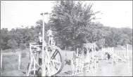  ?? Photos courtesy Bella Vista Historical Museum ?? The wheel (above) and the top (below) were very popular toys for the swimmers in the large pool.