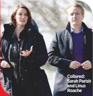  ??  ?? collared: sarah parish and linus roache