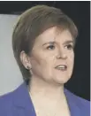  ??  ?? 0 Nicola Sturgeon; ‘Not building system around app’