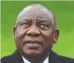  ?? ?? Cyril Ramaphosa.