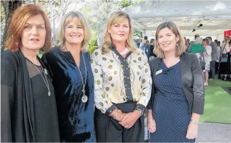  ?? Photo / Warren Buckland ?? Hayley Anderson (from left), Cranford Hospice chairwoman, KK Marfey, Hospice Holly Trail chairwoman, Joanna Newbingin, Hospice Holly Trail committee member, Sheena Revington, Cranford Hospice marketing and fundraisin­g manager.