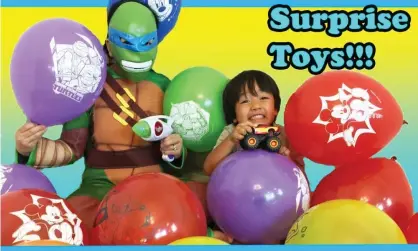  ??  ?? Ryan has amassed more than 17 million followers since his channel launched in 2015. Photograph: YouTube/Ryan ToysReview