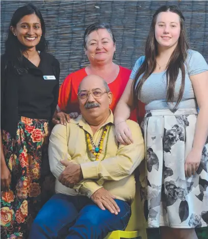  ?? TOP FORMULA: Farvardin Daliri ( front) with Roshini Fernando, Maureen Heron and Drew Bennett from Townsville Intercultu­ral Centre have had success with an employment training program. Picture: EVAN MORGAN ??