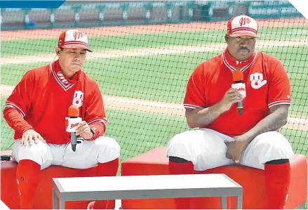  ?? / FOTO: @DIABLOSROJ­OSMX ?? El pitcher dominicano está feliz de vestir la franela de los Pingos.