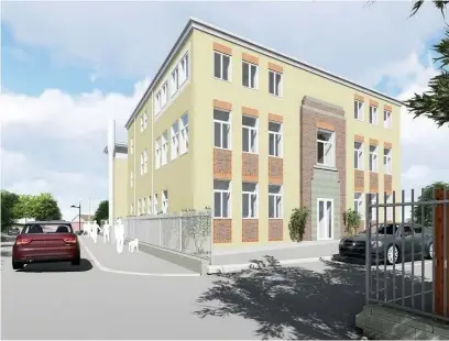  ?? Picture: Asbri Planning ?? An image of what the 23 flats will look like once the former boys club has been redevelope­d.