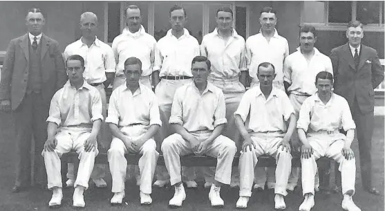  ??  ?? Forfarshir­e’s cricket team of 1932. See left for more details.