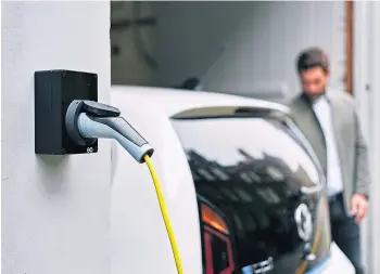  ?? ?? POWER CUT: AA customers are getting a £50 discount on home charging installati­on.
