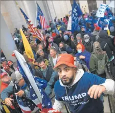  ?? WIN MCNAMEE/GETTY ?? A mob made up of Trump loyalists breaks into the U.S. Capitol onWednesda­y inWashingt­on.