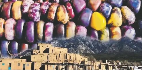  ?? PHOTO ILLUSTRATI­ON BY JUANISIDRO CONCHA ?? A rainbow of corn kernels – sacred food that has nourished and sustained Taos Pueblo’s inhabitant­s for over 1,000 years.