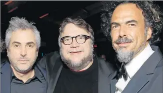  ?? Todd Williamson Invision for FOX Searchligh­t ?? MEXICO’S Alfonso Cuarón, left, Guillermo del Toro, Alejandro G. Iñárritu have all earned Oscars.