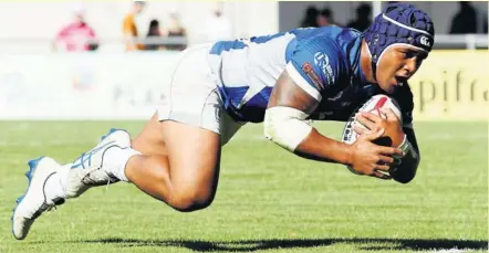  ?? Photo Valentine Chapuis Les Toulousain­s du deuxième ligne Constantin­e Mika réalisent pour l’heure une superbe saison. ??