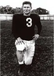  ?? Photo courtesy of Stanford Athletics ?? Bill McColl, a two-time All-American at Stanford, finished fourth in the 1951 Heisman Trophy balloting.