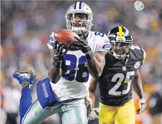  ?? FRED VUICH/THE ASSOCIATED PRESS ?? Last Sunday’s dramatic National Football League game between the Pittsburgh Steelers and Dallas Cowboys in a late-afternoon time slot drew a bigger audience than one of the two Canadian Football League playoff games that day, outdoing the CFL Eastern...