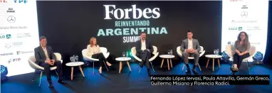  ?? ?? Fernando López Iervasi, Paula Altavilla, Germán Greco, Guillermo Misiano y Florencia Radici.
