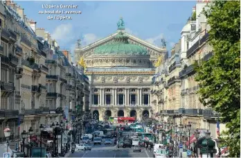  ??  ?? L'Opéra Garnier au bout de l'avenue de l'Opéra.