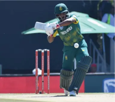  ??  ?? MISSING OUT ON A 50: Temba Bavuma will be rueing his soft dismissal against Bangladesh.