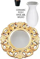  ??  ?? GOLD GILT FLORENCE MIRROR, AYERSANDGR­ACES.COM