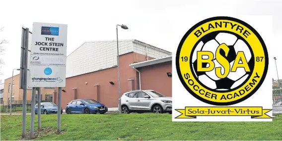  ?? ?? Pitch battle Blantyre Soccer Academy had been looking to take over the Jock Stein Centre, however the council rejected their appeal