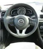 ??  ?? The steering on the 2015 Mazda3 Sport GT is tight and the car has great drive feel.