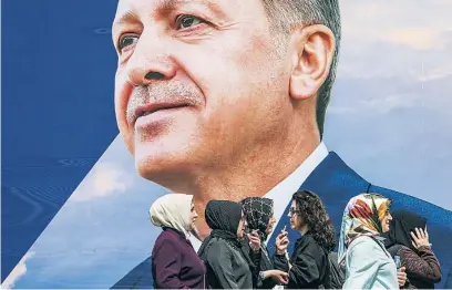  ?? EFE ?? El presidente Recep Tayyip Erdogan lleva dos décadas en el poder en Turquía